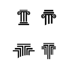 column Logo Template vector