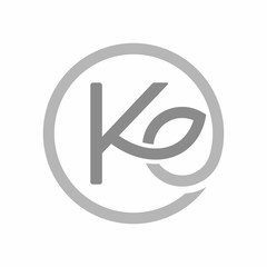 KE logo initial letter design template vector illustration