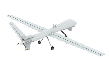 Military Drone Isolated