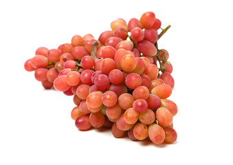Grapes on a white background 