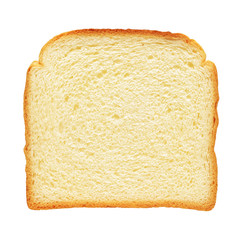 Fresh toast bread isolated on white background