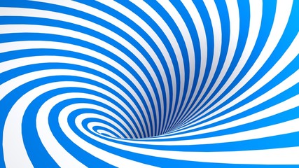 blue and White spiral background - 3D rendering illustration