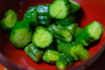 Japanese dining table. Rice, side dishes, pickles and stewed dishes