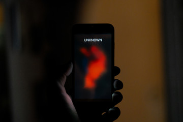 unknown anonymous person incoming phone call