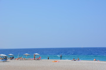 Rhodes, Greece, the Aegean sea