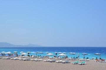 Rhodes, Greece, the Aegean sea