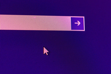 a close up pixels on the computer screen or monitor device surface. digital gadgets