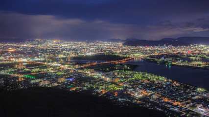 香川県・高松市 獅子の霊巌の夜景