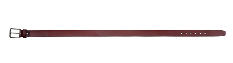 leather belt isolated on white background - clipping paths.