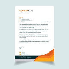 Modern And Clean colorful Letterhead Design Template Business Style Professional Template Design Creative Business Letterhead Design Template for your business