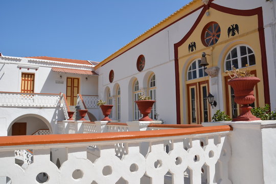 Panormitis monastery, Simi island, Greece.
