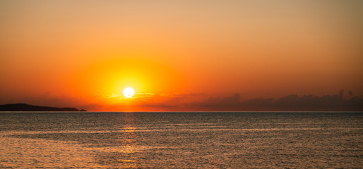 Sunrise over sea