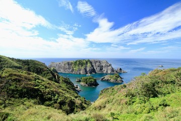 南伊豆　あいあい岬から見たヒリゾ浜