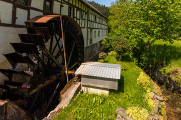Historische Hahnensteiner Mühle in Insul