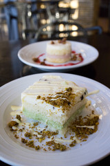 Pistachio Cassata Cake with Pistachios