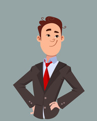 laughing facial expression. young businessman laughing emotion.