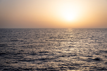 Sunset over sea