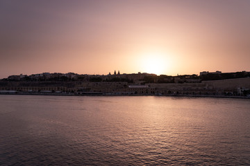 Naklejka premium Valletta harbour