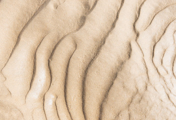 Sand waves on the beach