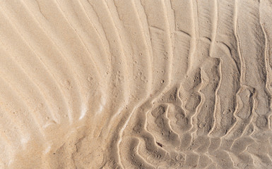sand waves on the beach