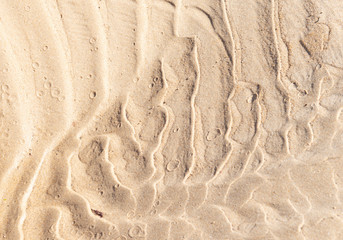 Fototapeta na wymiar sand waves on the beach