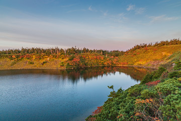 Fototapeta na wymiar Towada Hachimantai National Park in early autumn