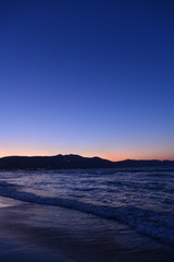 Sonnenuntergang am Amoudara Strand, Heraklion/Kreta