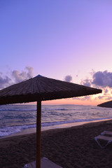 Sonnenaufgang am Amoudara Strand, Heraklion/Kreta