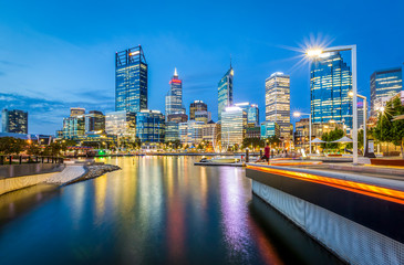 Obraz premium Perth Western Austgralia Cityscape from Elizabeth Quay