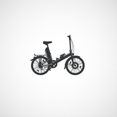 Fototapeta premium Electric city folding bicycle.