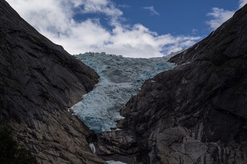 Briksdal glacier on inner norway