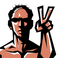  ビジネスマン,サラリーマン,ハゲ,はげ,薄毛,男,裸,上半身,表情,シンプル,