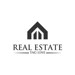 Real estate logo symbol icon vector illustration EPS 10