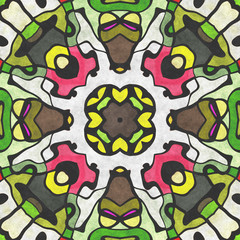 Abstract  cartoon kaleidoscope