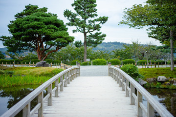 兼六園の緑の風景