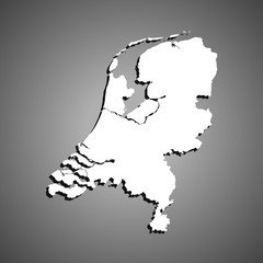 map of Netherlands