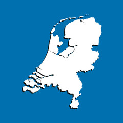 map of Netherlands