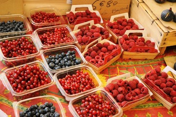 Marché de Boulouris (Var –Midi de la France)