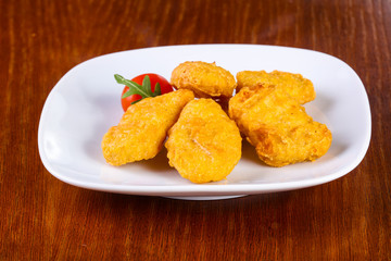 Chicken nuggets heap