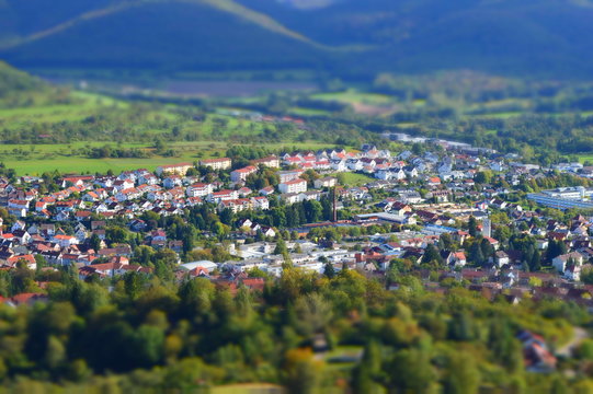 Eningen unter Achalm tilt shift