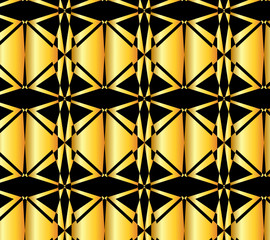 Abstract black and gold pattern design for beautiful background and wallpaper 