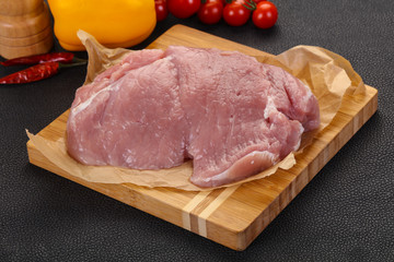 Raw pork meat