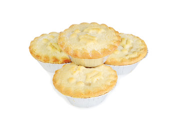 stack of mincemeat christmas pies