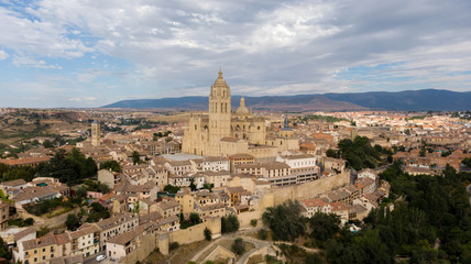 Obraz premium vue aérienne de Ségovie