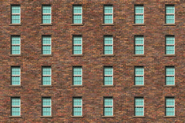 Brick wall- vintage frame