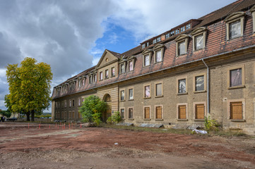 Obraz premium Alte Defensionskaserne auf dem Petersberg in Erfurt