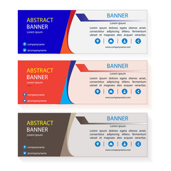 Vector abstract design banner web template