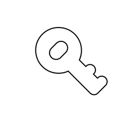 Key icon. Safe security symbol