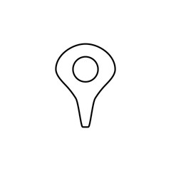 Location pin icon. Map symbol