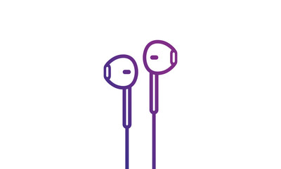 Pair of Headphone Earphone Vector